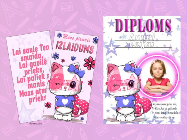 Bērnu diploms + šokolāde LV #5