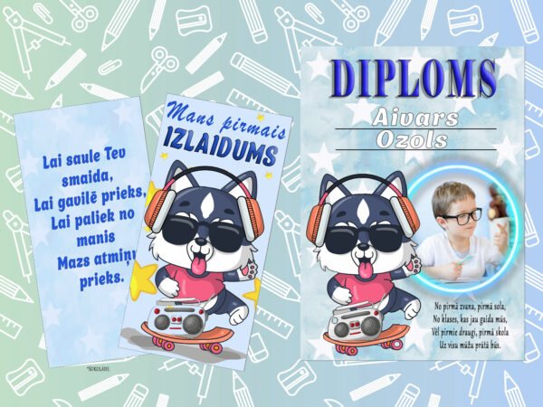 Bērnu diploms + šokolāde LV #4